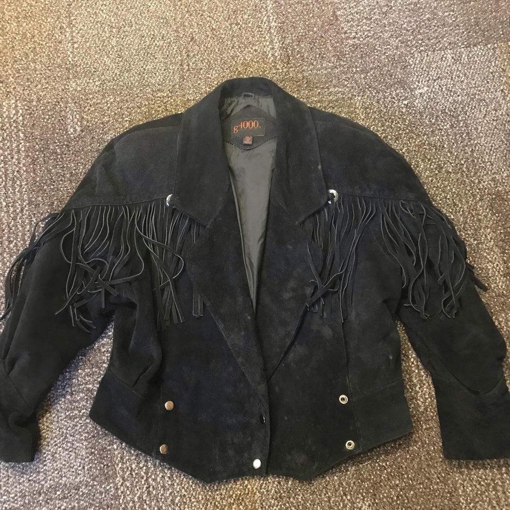 Vintage suede leather jacket